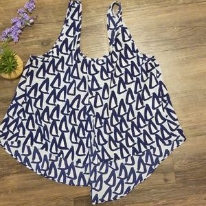 Bcbg generation open back top with gathers